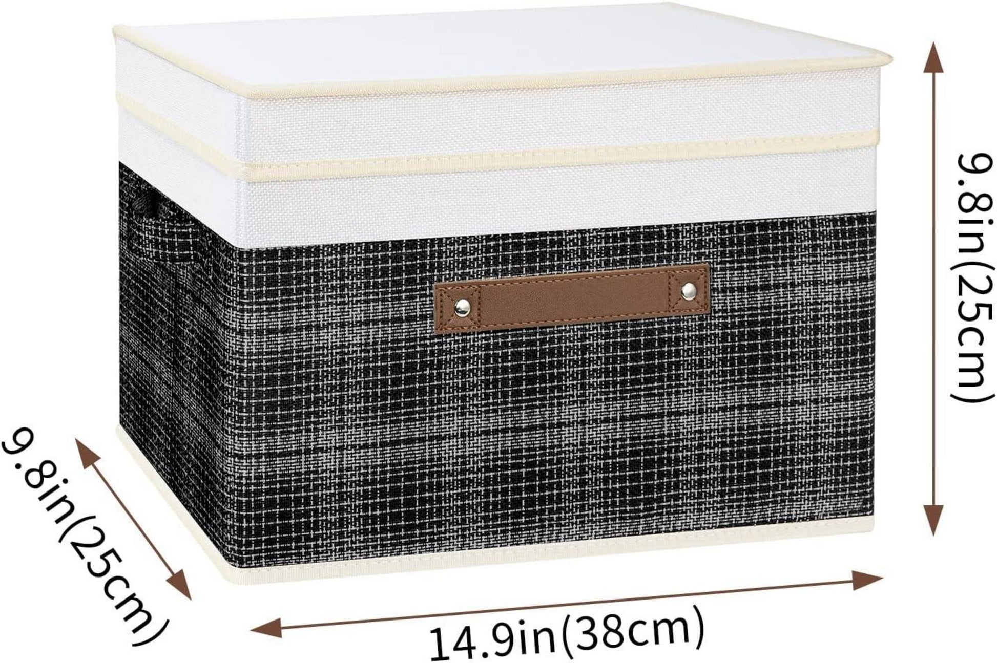 Faltbare Aufbewahrungsbox mit Deckel Patchwork Design 5Stück