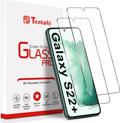 2er Pack Panzerglas Schutzfolie für Samsung Galaxy S22 Plus 6,6 Zoll