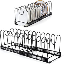 Pfannen- und Deckel Organizer Schwarz 12 Teiler