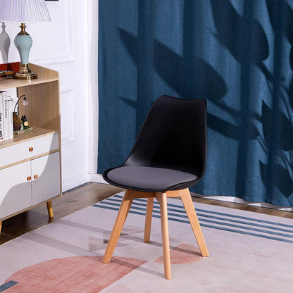 Runder Esstisch Set weiß mit 4 Samtstühlen – Modern & Praktisch