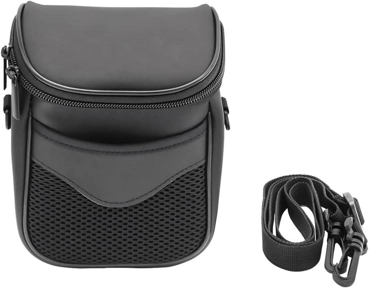 Kameratasche Umhängetasche PU Leder für Canon Nikon Schwarz