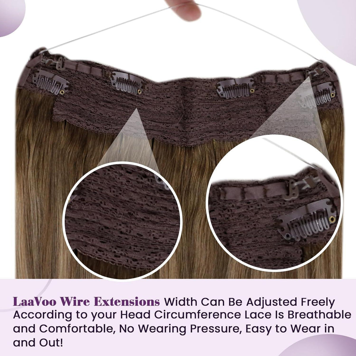 Remy Echthaar Verlängerung Balayage Blond Ombre 50cm