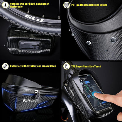Fahrradtasche Rahmen wasserdicht Große Kapazität Handytasche