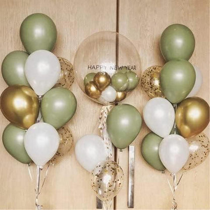 Geburtstagsdeko Happy Birthday Girlande Weiß Gold Party Deko