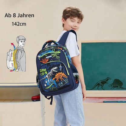 Kinderrucksack leuchtender Dinosaurier – Schulrucksack 1-7. Klasse
