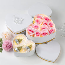 Herzförmige Geschenkboxen Set 4 Stück Weiß-1