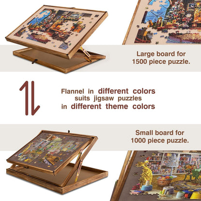 Höhenverstellbares Puzzlebrett für