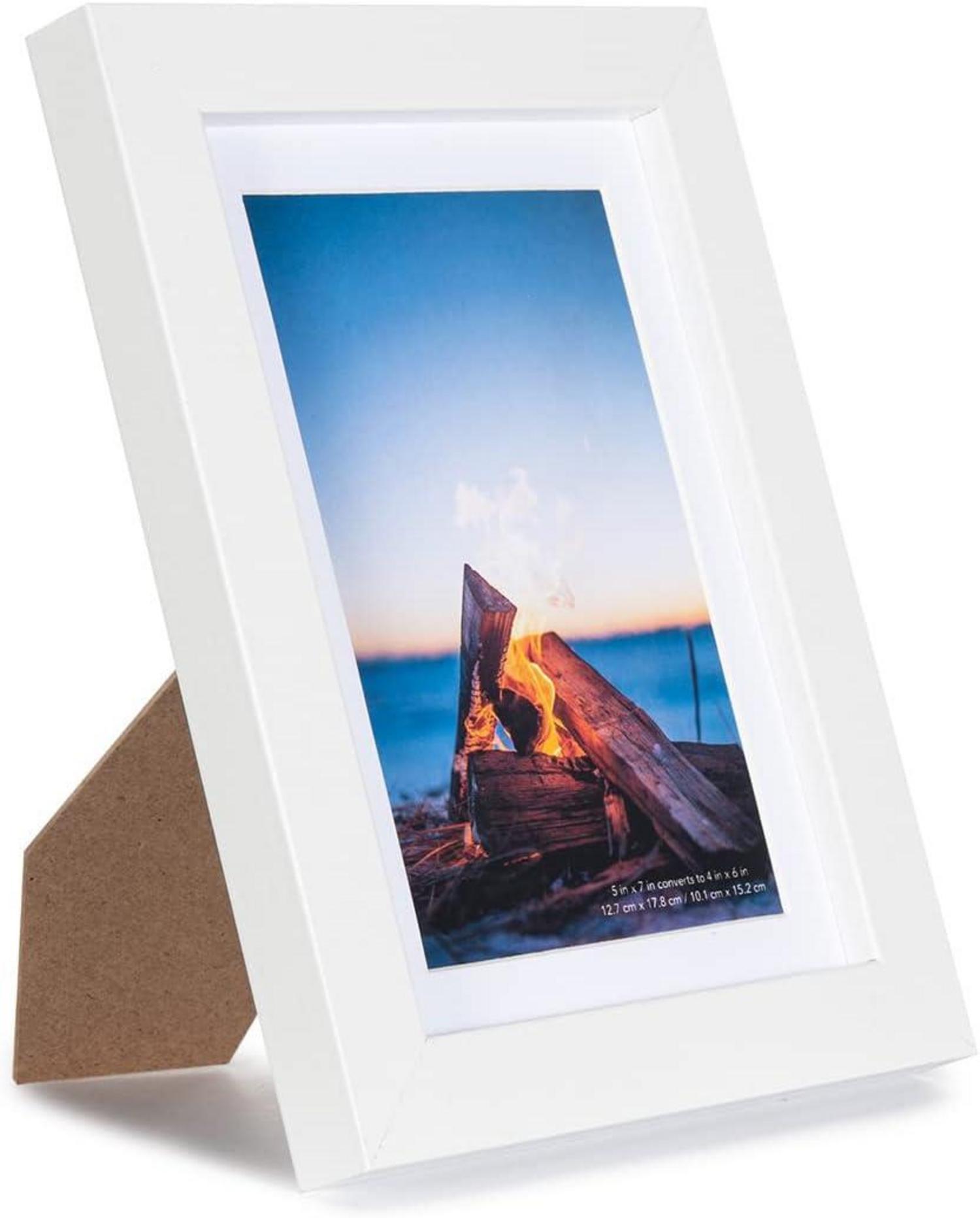Bilderrahmen Weiß 13x18cm MDF Acrylglas 3er Set für Zertifikate