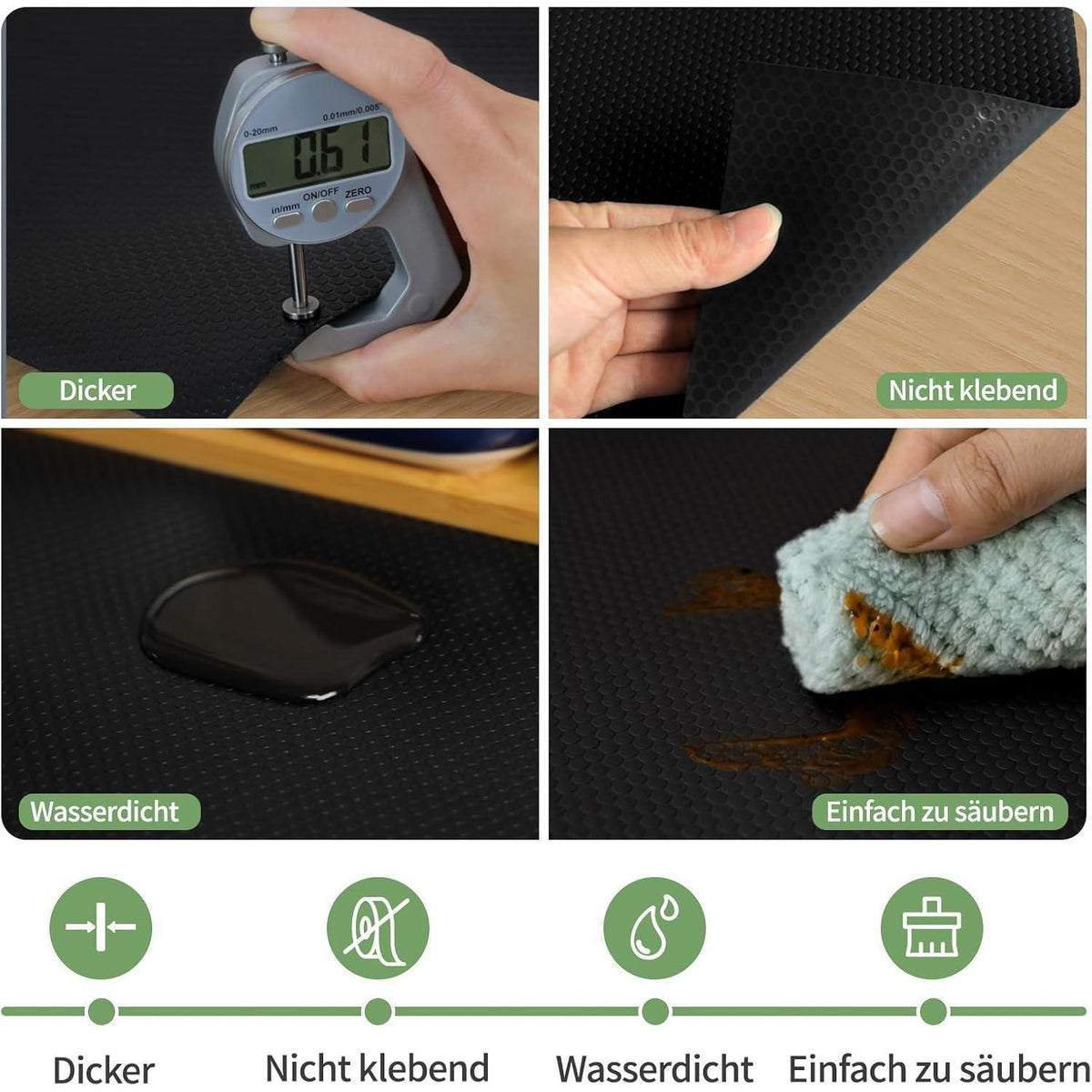 Schubladenmatte 60x600cm – Rutschfest & Pflegeleicht