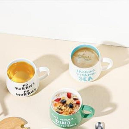 Ente Kaffeebecher Keramik 3D Tier 230ml Morgen-Schale Geschenk