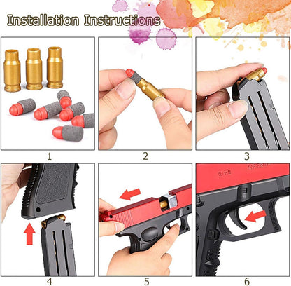 Schaum Blaster Spielzeug Pistole 50 Weiche Kugel Kinder 6 7 8
