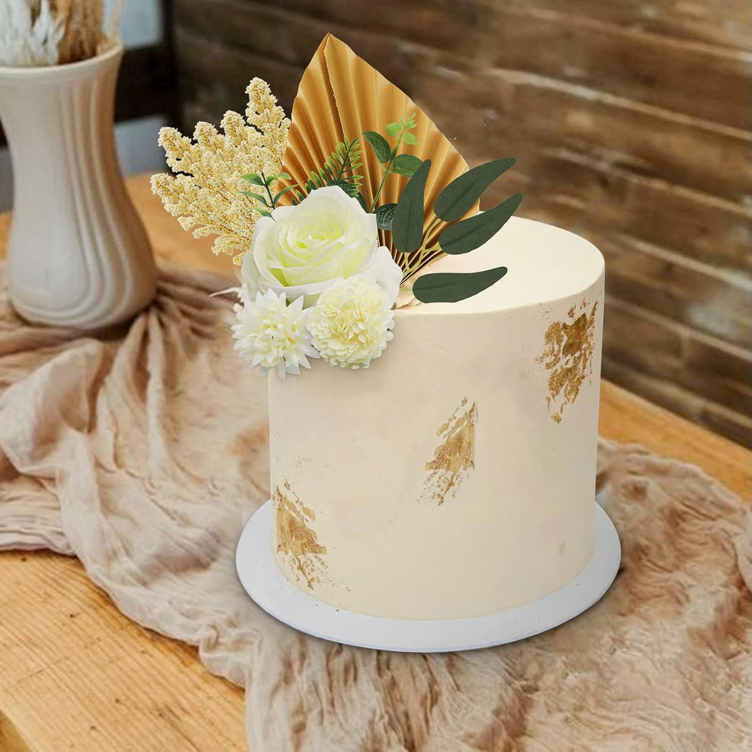 16-teiliges Boho Tortenaufsatz Deko-Set für Geburtstag Hochzeit Baby Brautparty