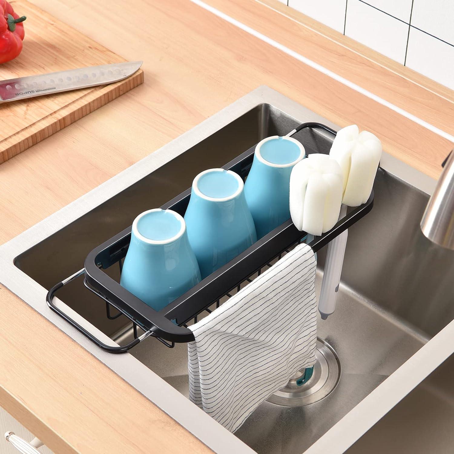 KINGRACK Dish Drainer Trocken Rack Geschirrhandtuch Spüle Veranstalter