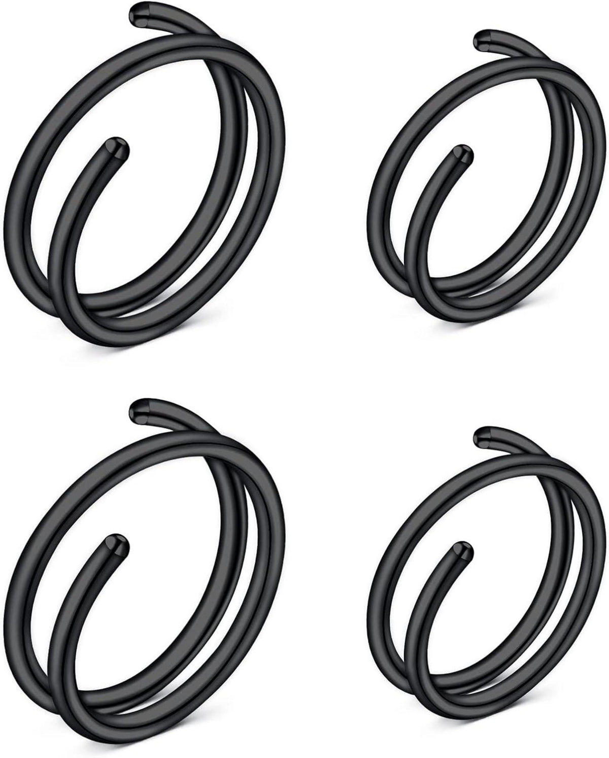 Nasenpiercing Fake Chirurgenstahl Silber Rosegold C-förmiger 20G 8mm