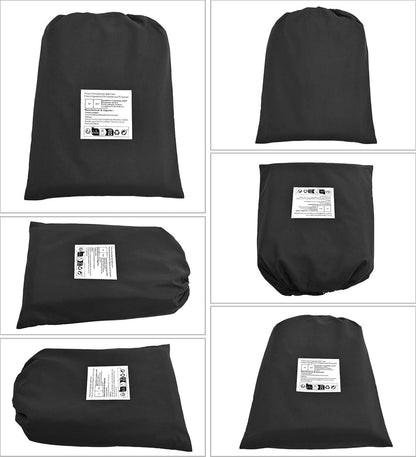 Schwarze Stretch Stehtisch Husse Ø 80-85 cm 3er-Set Spandex Tischdecke 80x110cm