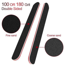 6er Set Nagelfeilen 100/180 Körnung für Gelnägel