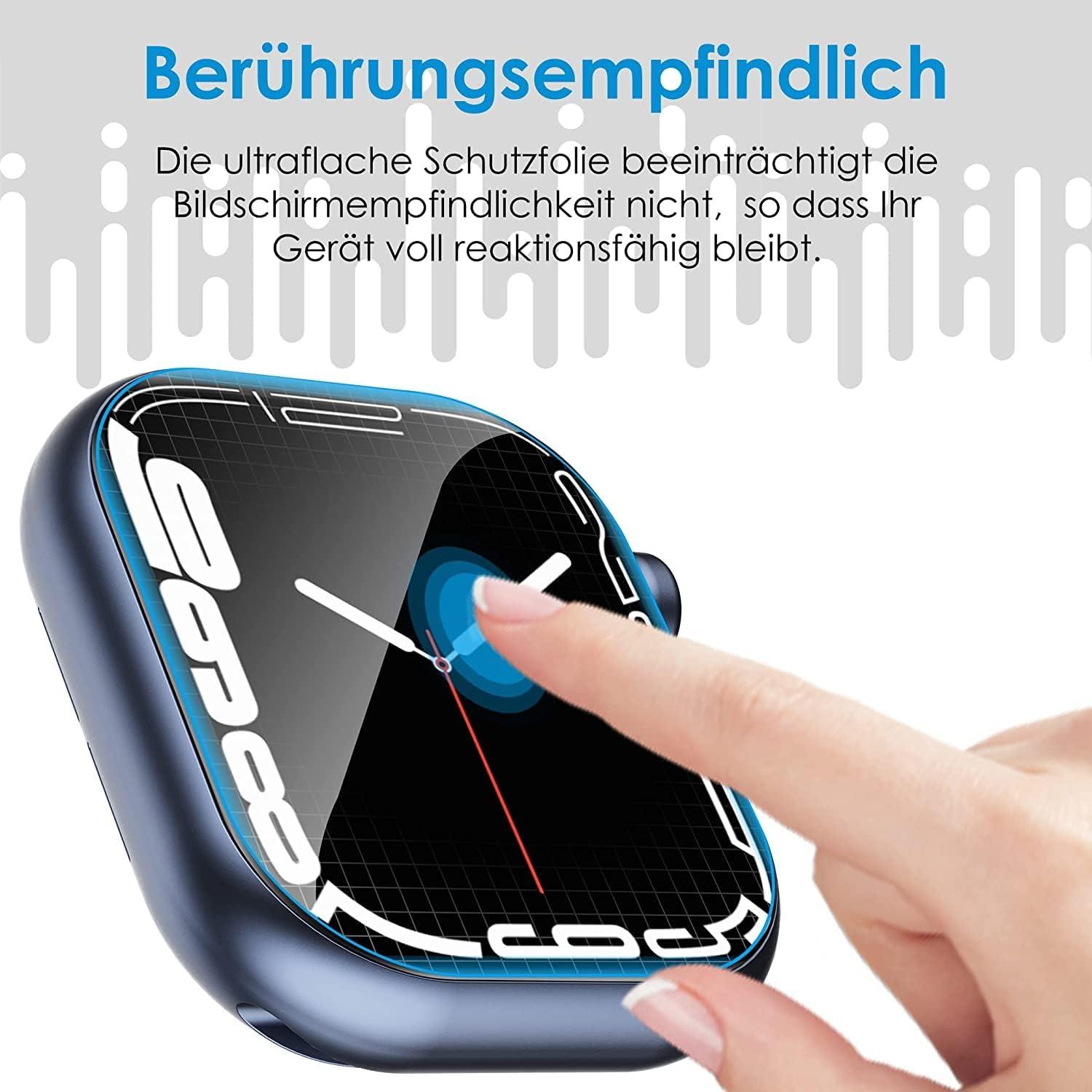 Apple Watch Series SE2/SE/6/5/4 44mm Schutzfolie - 8er Set, Flexibles TPU, Blasenfrei, HD Transparent