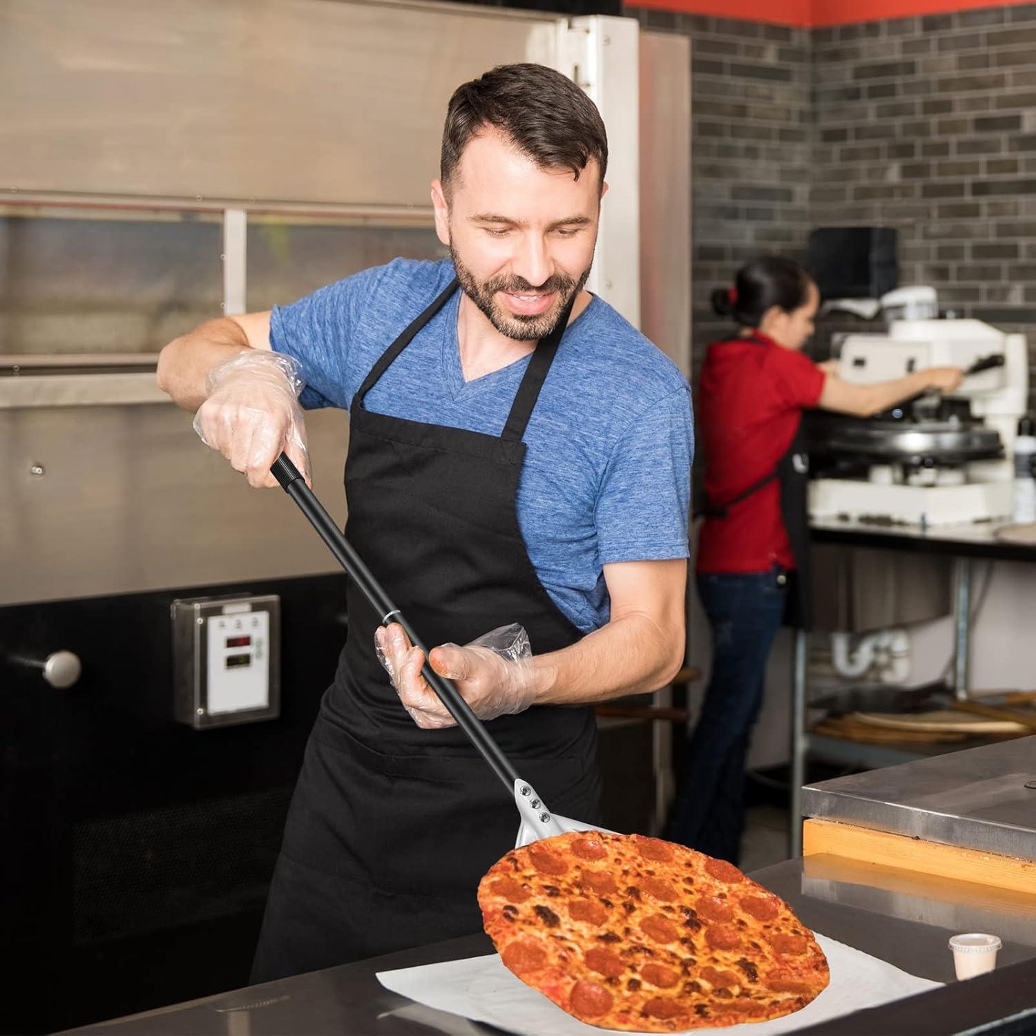 Professionelle Metall-Pizzaschaufel mit abnehmbarem Griff