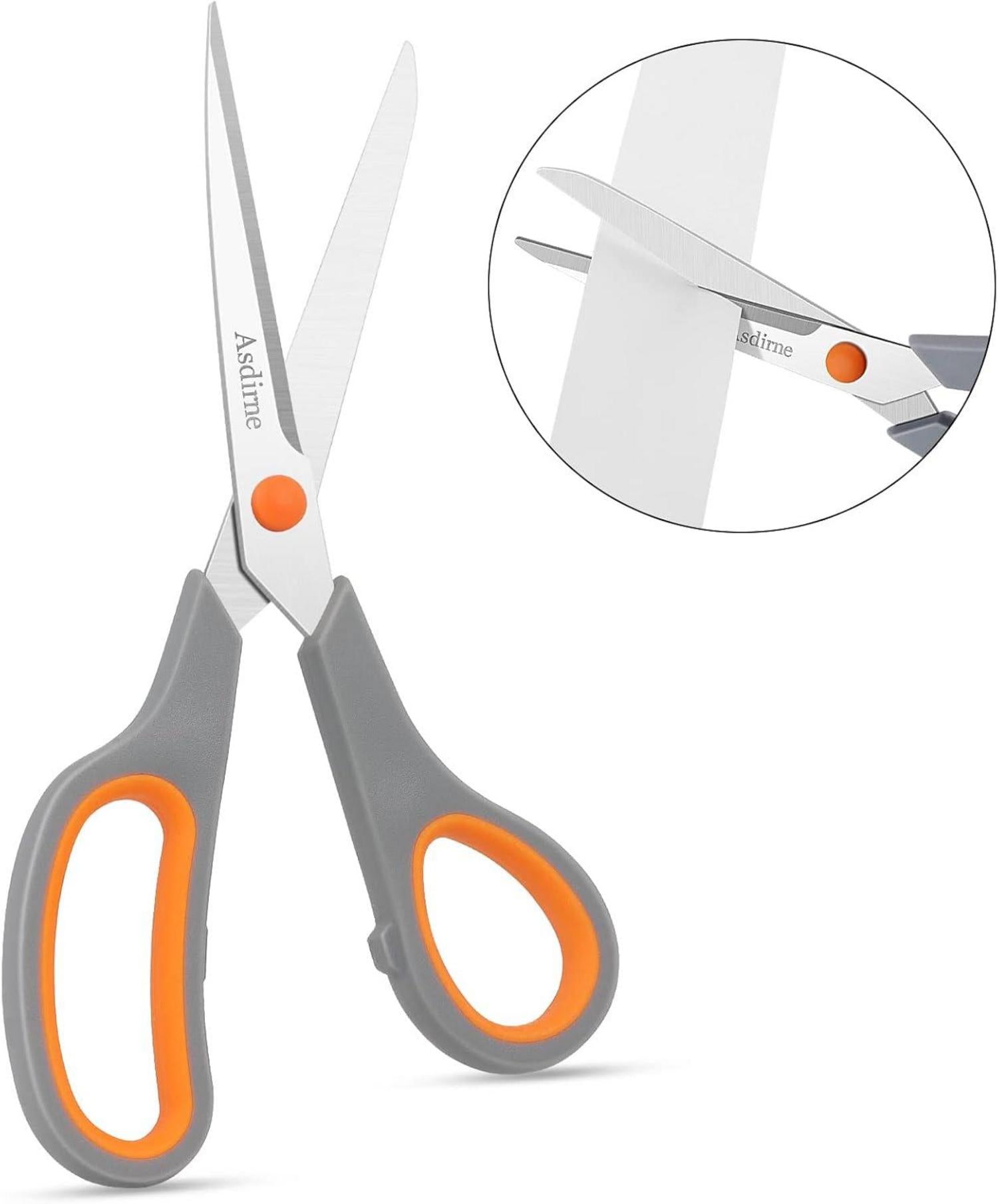 Edelstahlschere Set 4 Stück ABS-Griff Orange Schneiden
