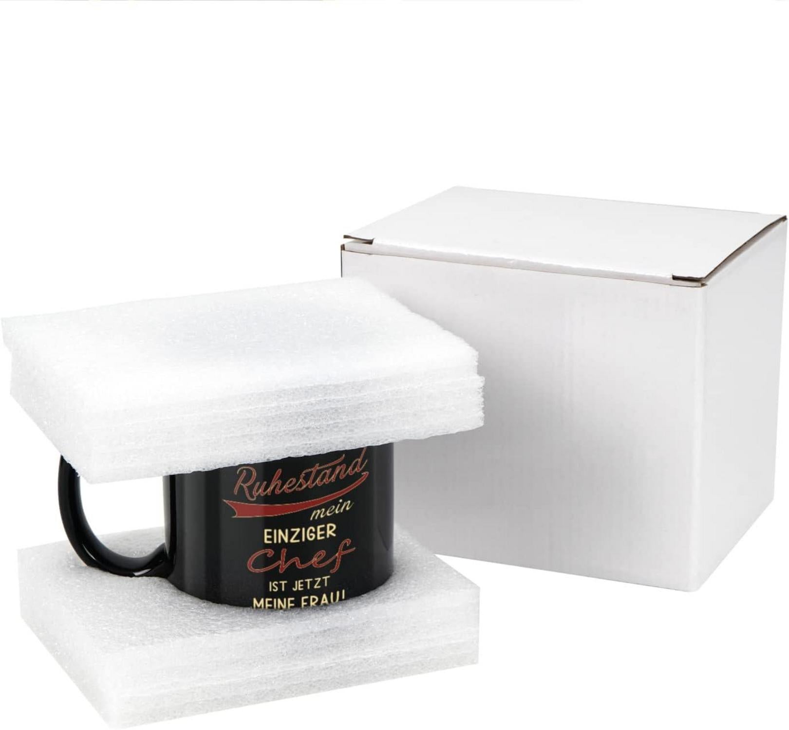 Ruhestand Geschenk Tasse Rentner Renteneintritt Männer Abschiedsgeschenk - Ich bin im Ruhestand 320ml (1er Pack) Schwarz