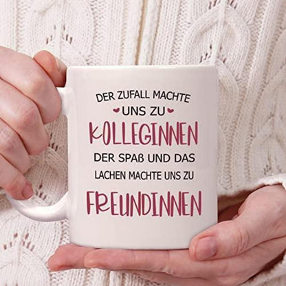 Abschiedsgeschenk Kollegin – Tasse mit Spruch – 320ml Keramik