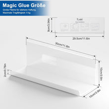 Schweberegal Acryl Weiß 30cm - Kleberegale 2er Set - Bad