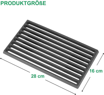 Gussrost Gusseisen 16x28 cm Ofenrost Feuerrost Kaminrost Rost