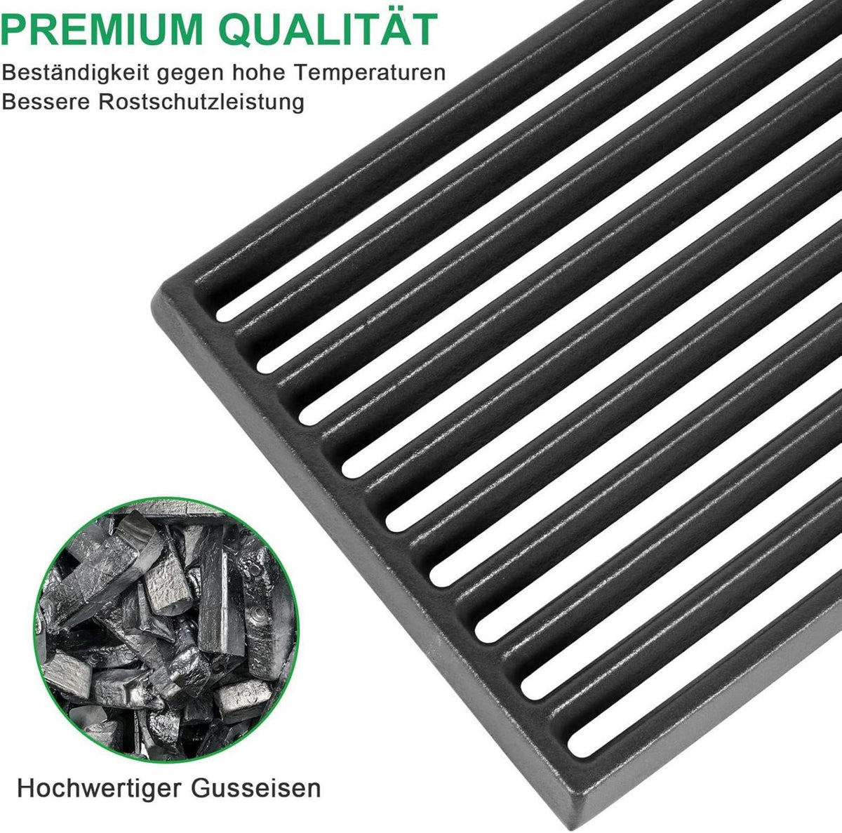 16x28 cm Gussrost Gusseisen Ofenrost für Kamin und Ofen