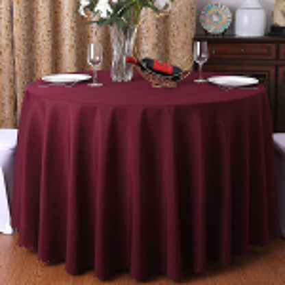 Runde Tischdecke Weinrot 360cm – Tischwäsche für Küche & Party