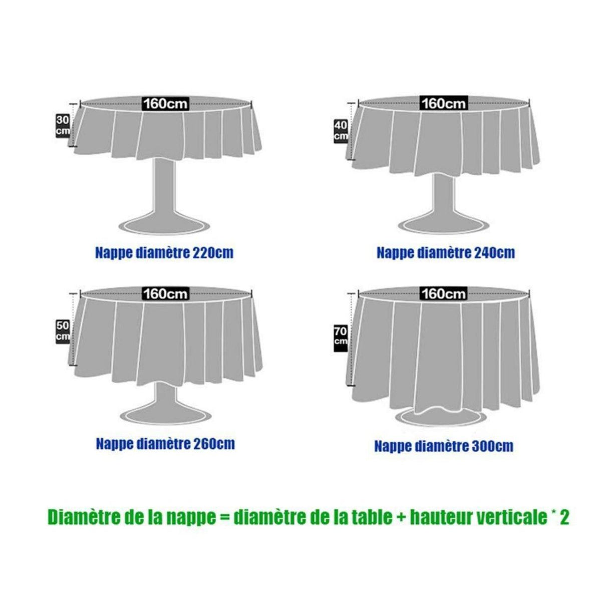 Runde Tischdecke Volett A 360cm – Polyester Tischwäsche für Party & Hochzeit