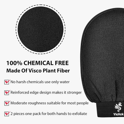 Koreanische Exfoliating Peeling-Handschuhe Schwarz