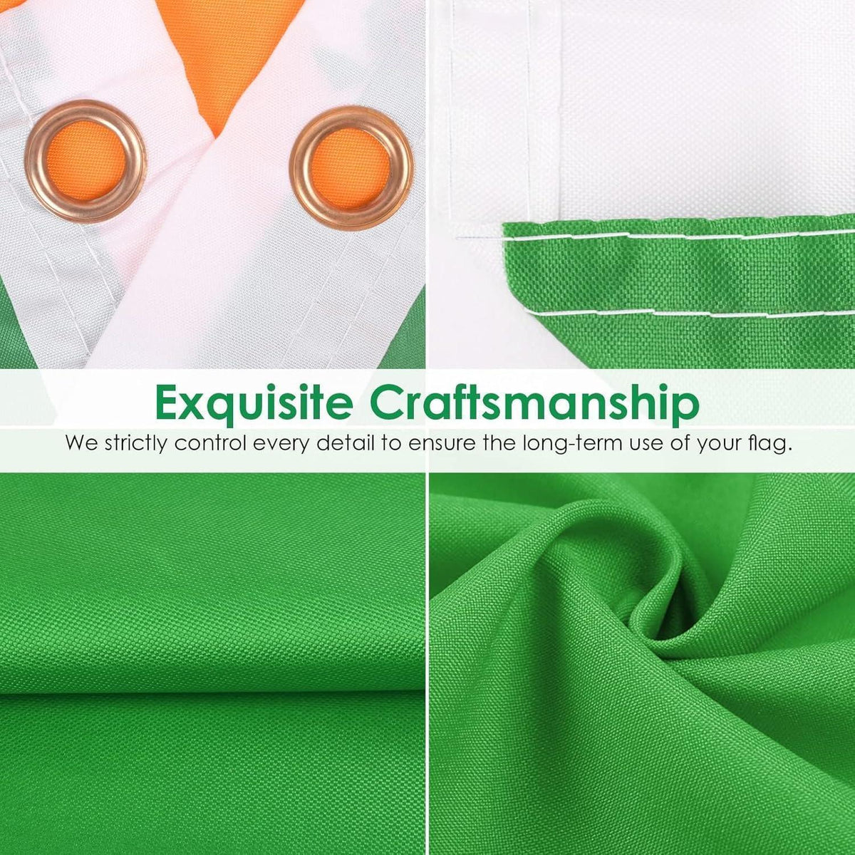 Irische Flagge 150x90cm – St. Patrick's Day & Eurovision