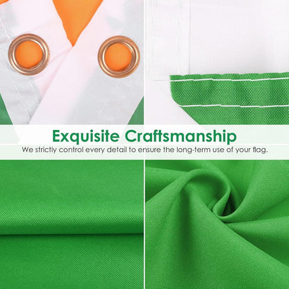 Irische Flagge 150x90cm – St. Patrick's Day & Eurovision