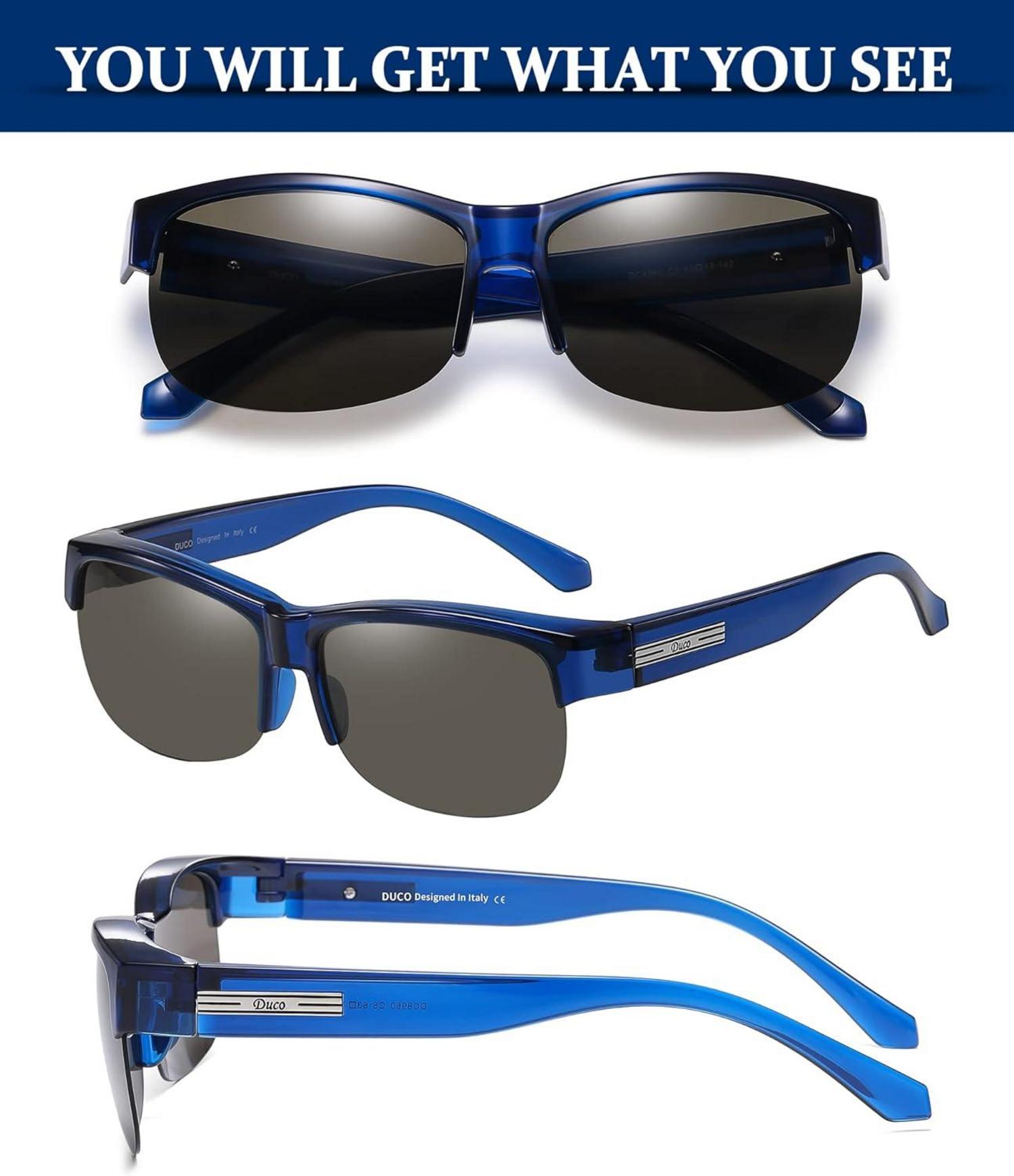 Polarisierte Überbrille für Brillenträger 8960 Blau