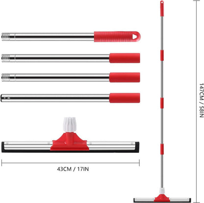 Mitclear 43cm Wasserschieber Bodenwischer Hochleistung Stiel 147cm
