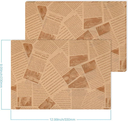 Hejo 100 Blätter Backpapier für Lebensmittel, Deli Papier