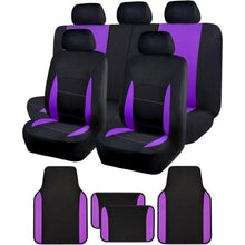 Auto Sitzbezug Set mit Fußmatten, Lila