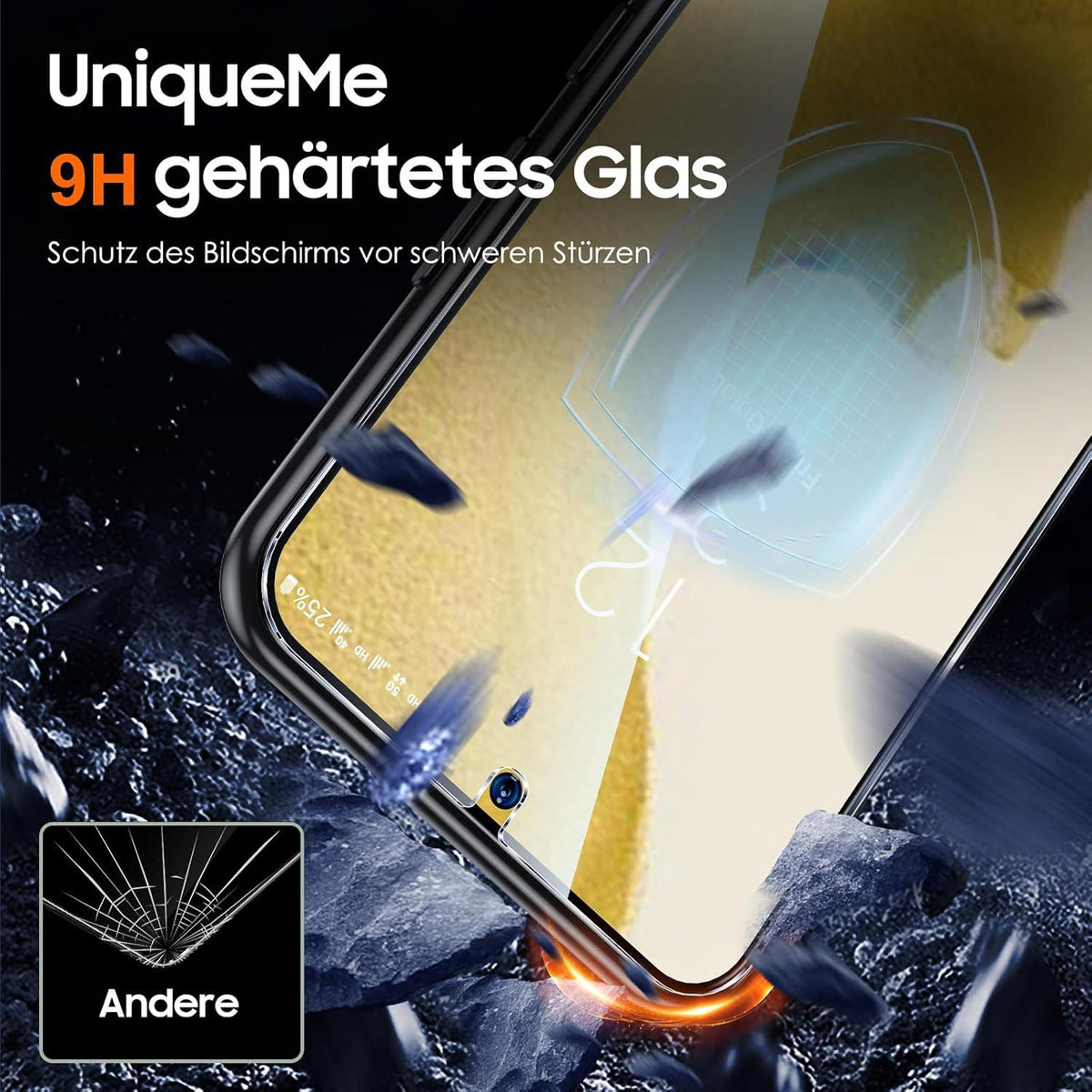 Panzer Schutzfolie Samsung Galaxy S22 5x Schutzglas 3x Panzer 2x Kameraschutz