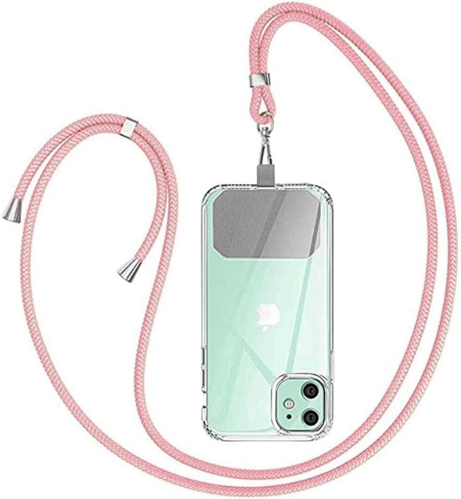 Handykette Universal zum Umhängen - Smartphone Kette Rosa