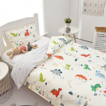Kinder Kissenbezug 2er-Pack 40x60 cm Baumwolle Dinosaurier
