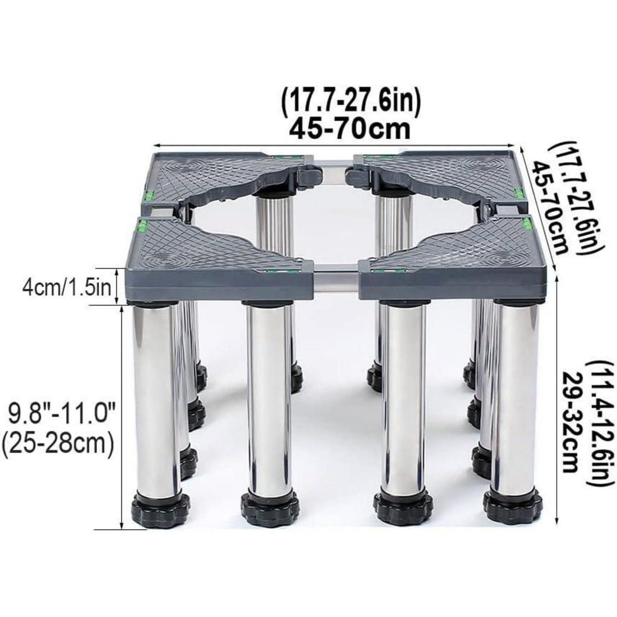 Verstellbares Untergestell für Kühlschrank & Waschmaschine (45-70cm)