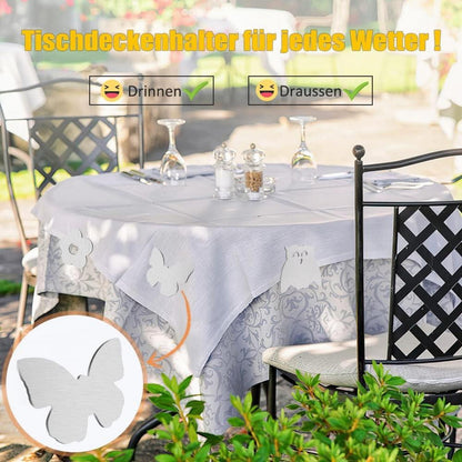 Tischdeckenbeschwerer Schmetterling-Motive Edelstahl Magnet Garten 4er