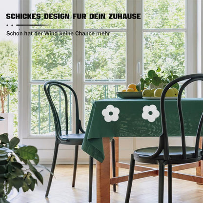 Aongray 4er Blume-Motive Tischdeckenbeschwerer aus Edelstahl für Garten und Drinnen