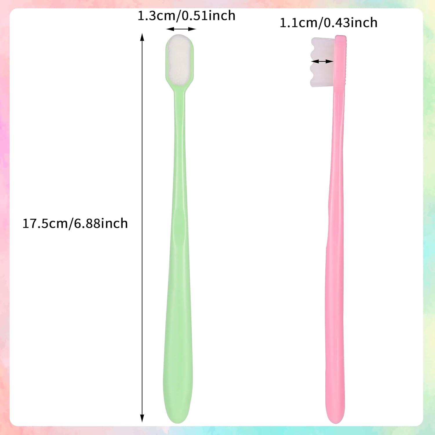 12 Stück Extra Weiche Nano Zahnbürsten für Empfindliche