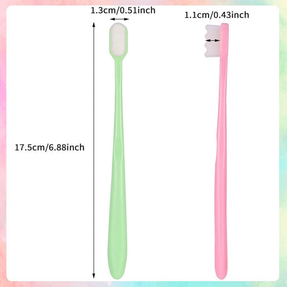 12 Stück Extra Weiche Nano Zahnbürsten für Empfindliche