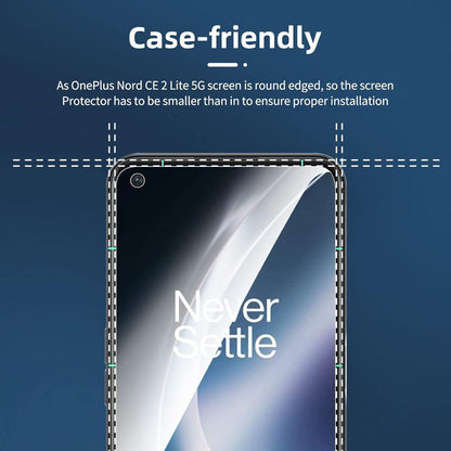 Panzer Schutz Glas 3 Stück für OnePlus Nord CE 2 Lite 5G 9H Ultra-klar