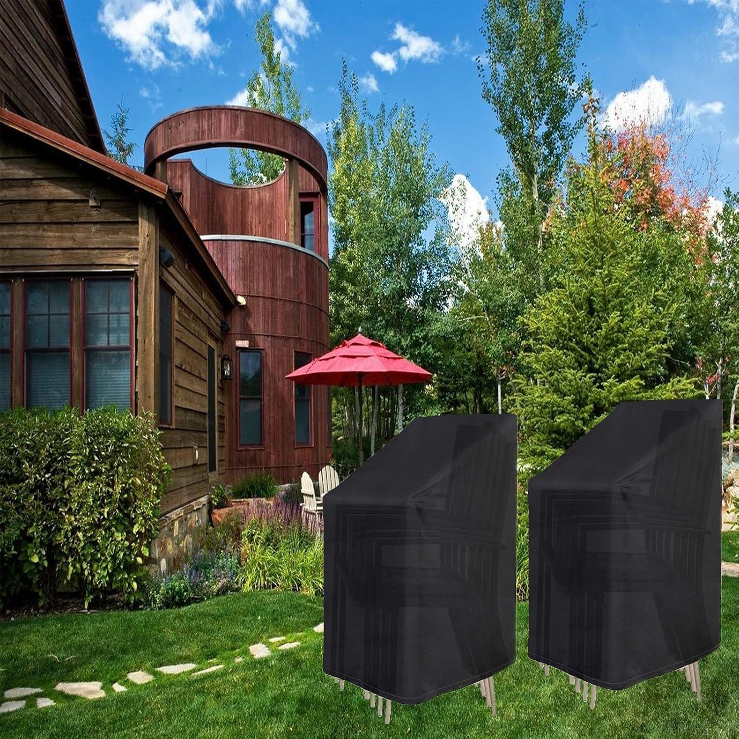 Gartenstuhl Abdeckung 420D Wasserdicht Winddicht