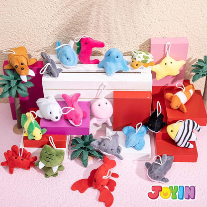 Mini Meerestier Plüschtiere 24er Pack Kindergeburtstag Pinatafüller