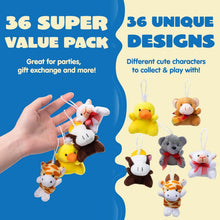 36er Mini Plüschtier Set 7.6cm Kinder Schlüsselanhänger