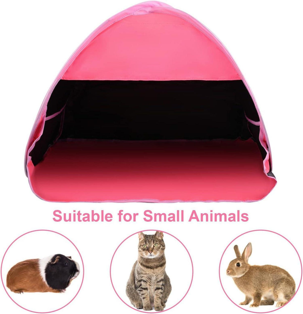 Mini Pop-Up Haustier Strandzelt Sonnenschutz faltbar Rose Red Vinyl L